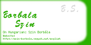 borbala szin business card